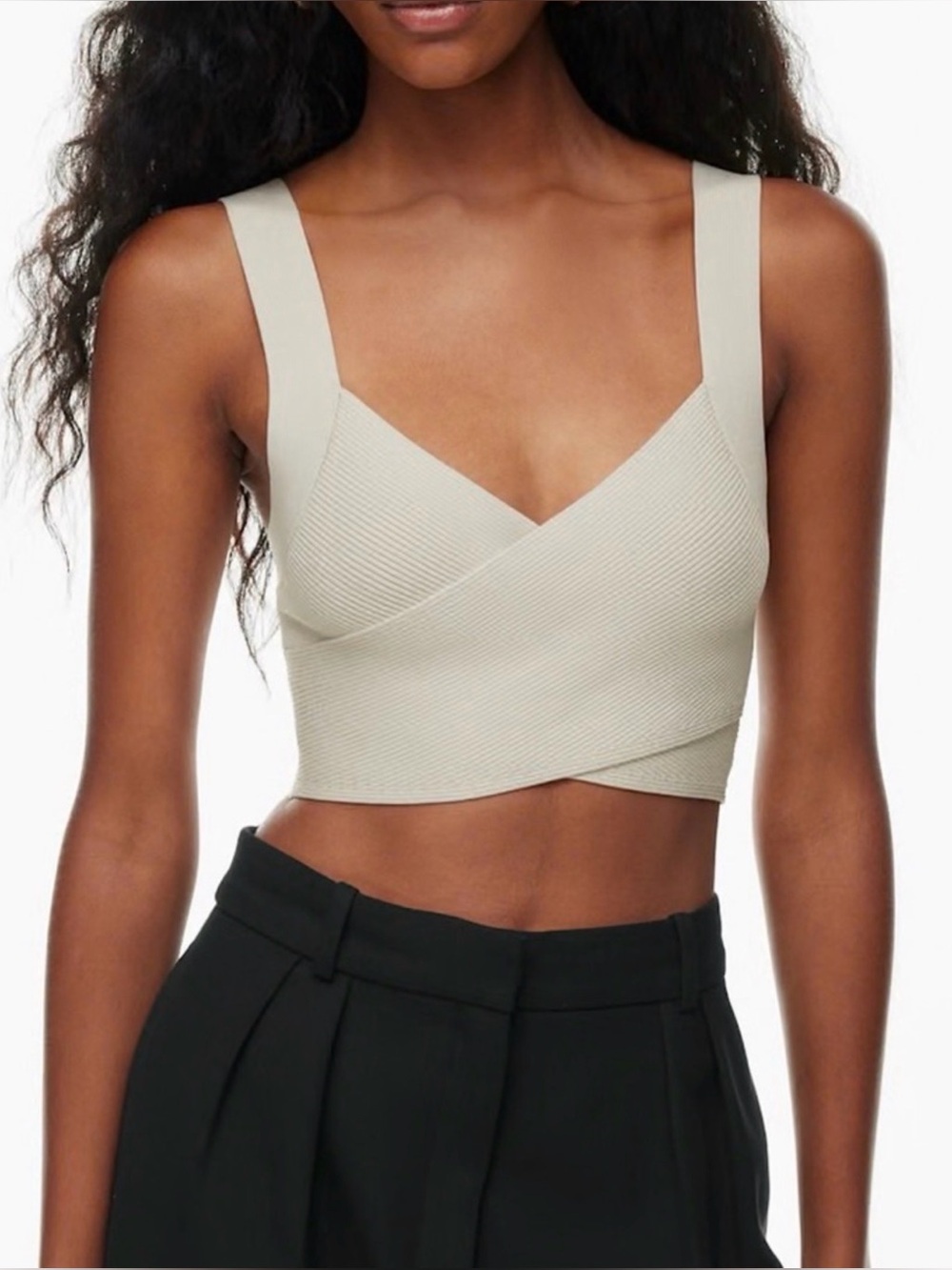 Aritizia Seamless Ribbed Crop Top